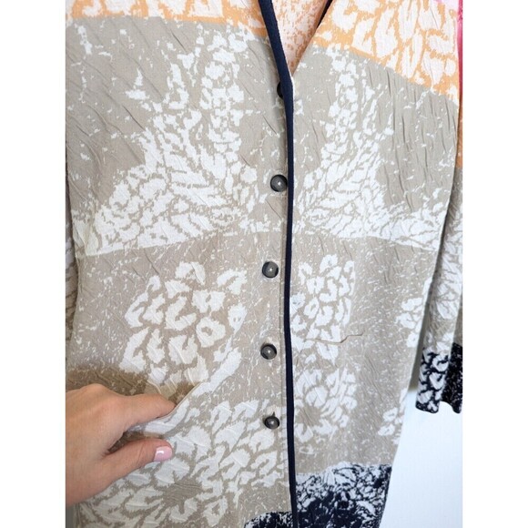 NIC+ZOE Sunset Seeker Jacket Womens Size S Multicolor Sweater Longline Artsy - Picture 5 of 14